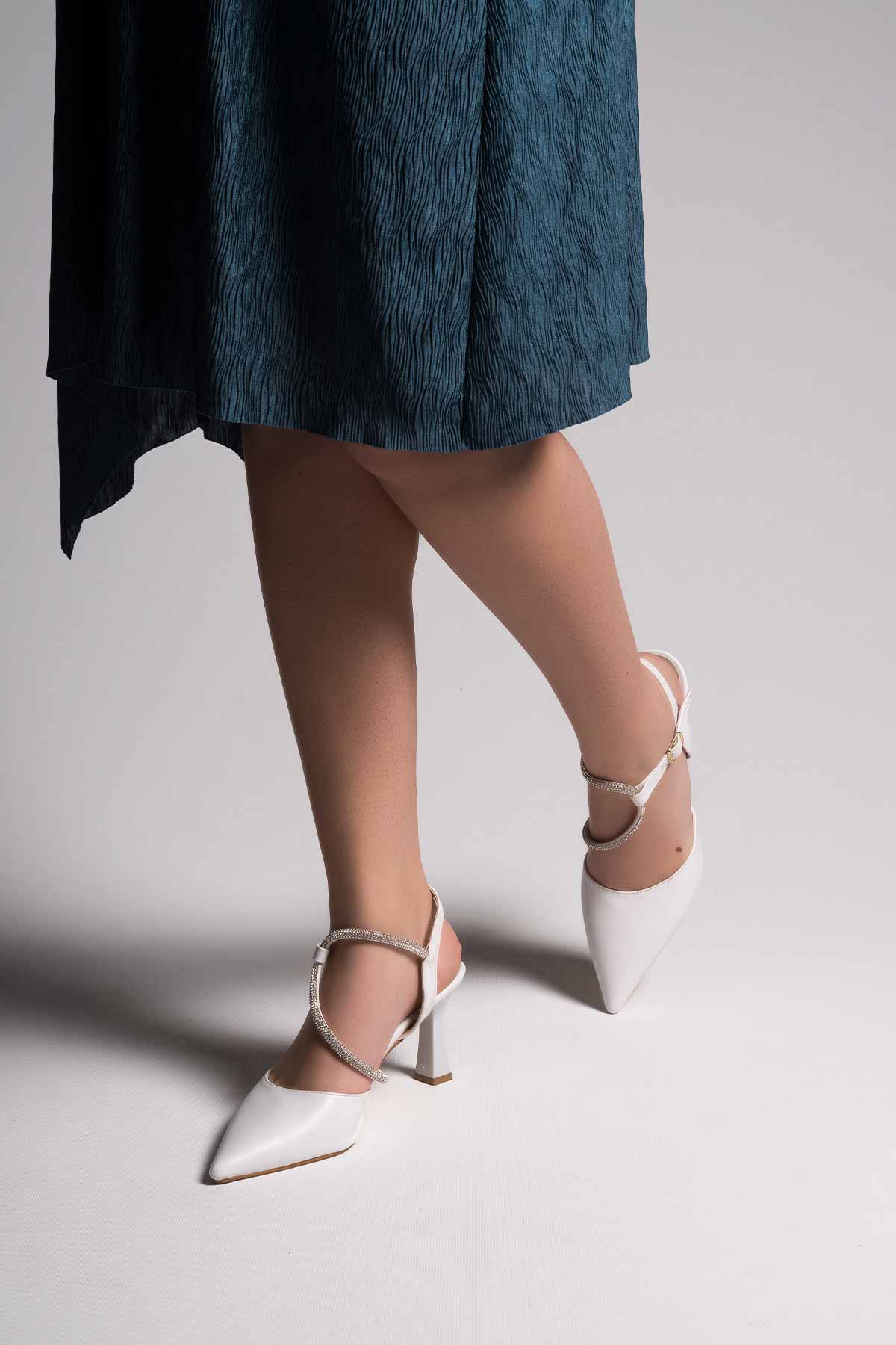 Kadın Taşlı Topuklu Ayakkabı