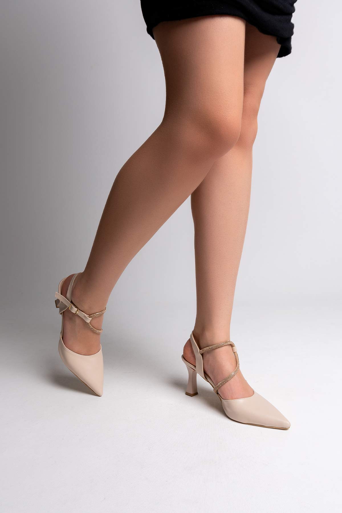 Kadın Taşlı Topuklu Ayakkabı