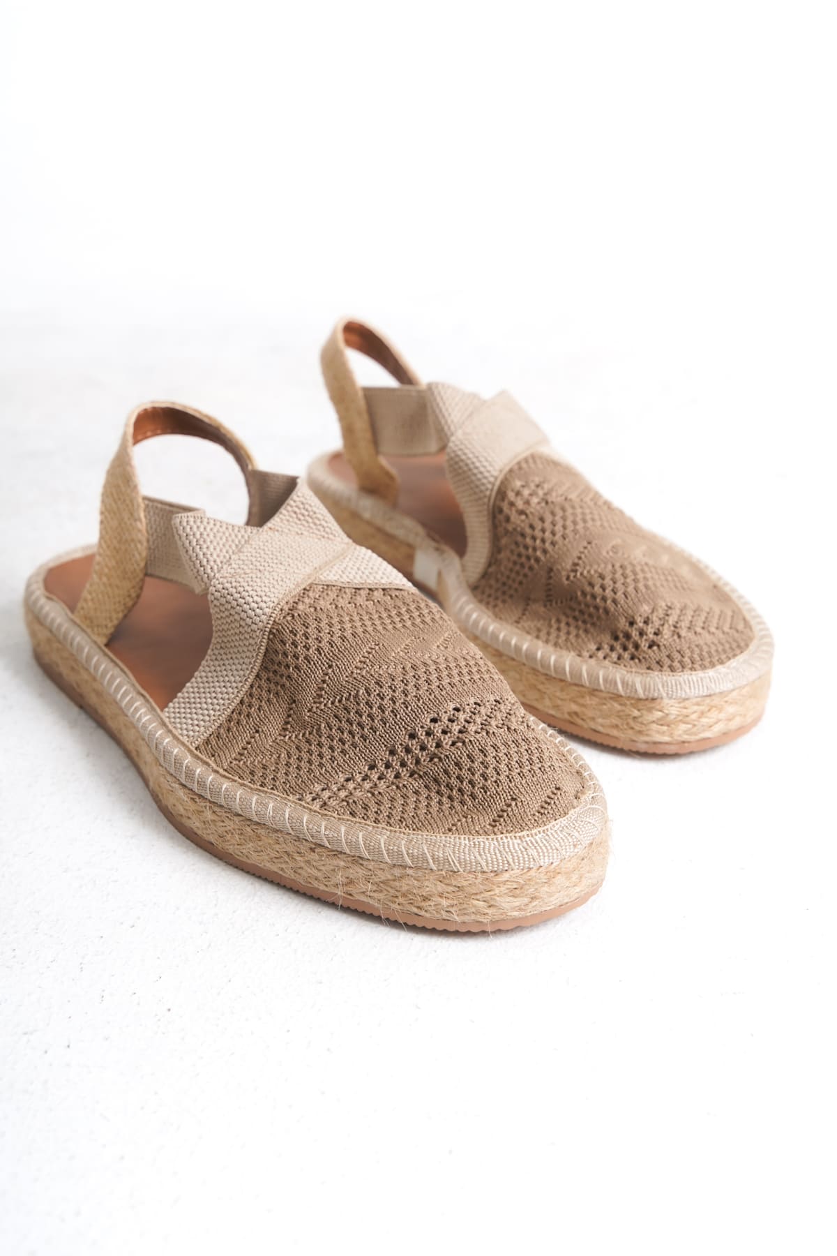 ESPADRİL - TRİKO SANDALET | KİLİM DESENLİ | ÖZEL ÜRETİM | HAVA ALABİLEN