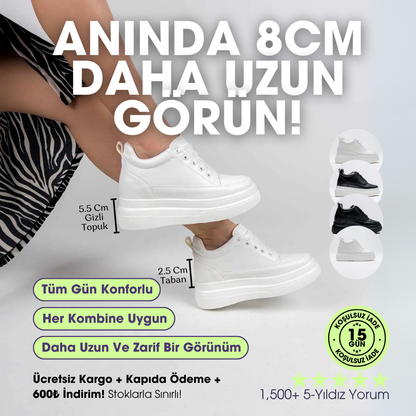 Gizli Topuklu Spor Ayakkabı