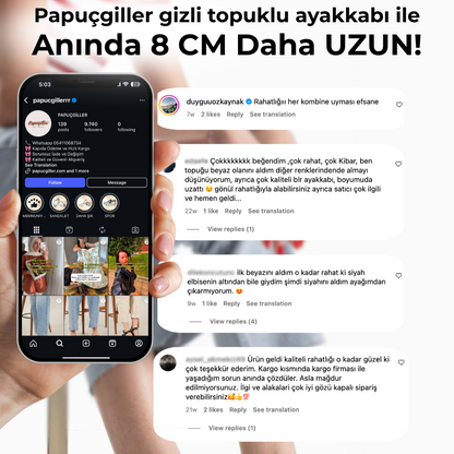 Gizli Topuklu Spor Ayakkabı